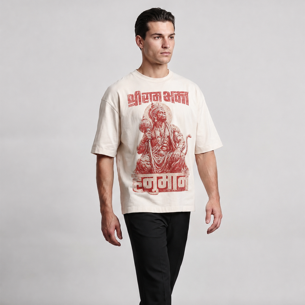 Oversized Heritage Tee | Bhakt Hanuman Edition